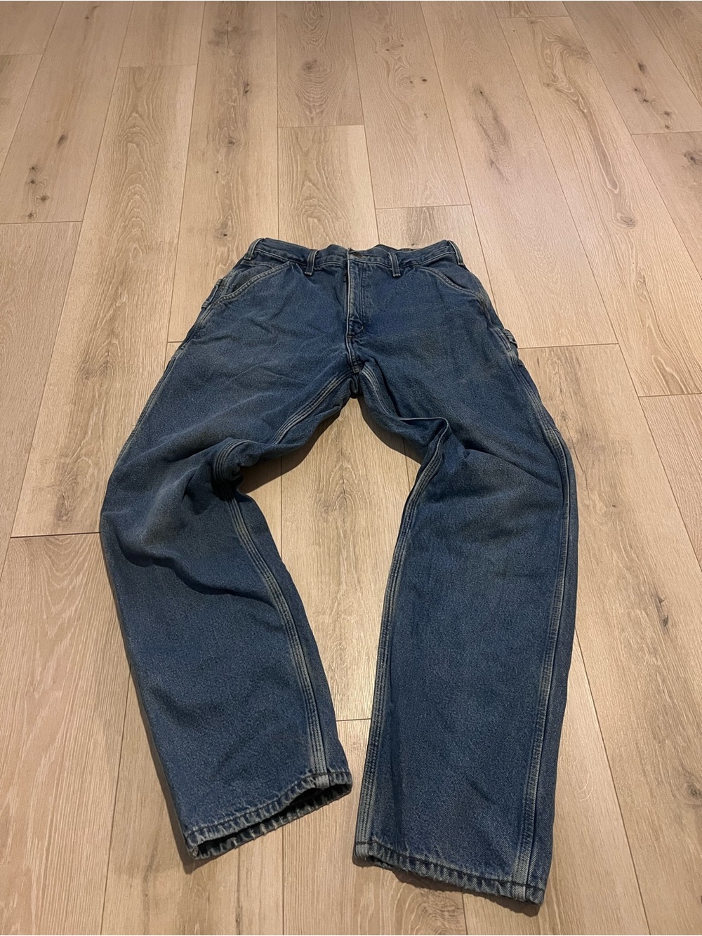 Carhartt Men's Relaxed Fit Dark Blue Jeans